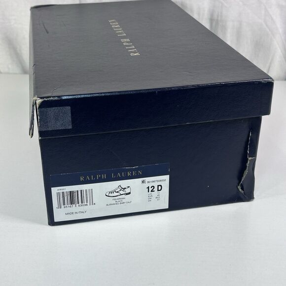 Ralph Lauren Purple Label Fisherman Burnished Sandal Black Calfskin Men sz 12 main image 9